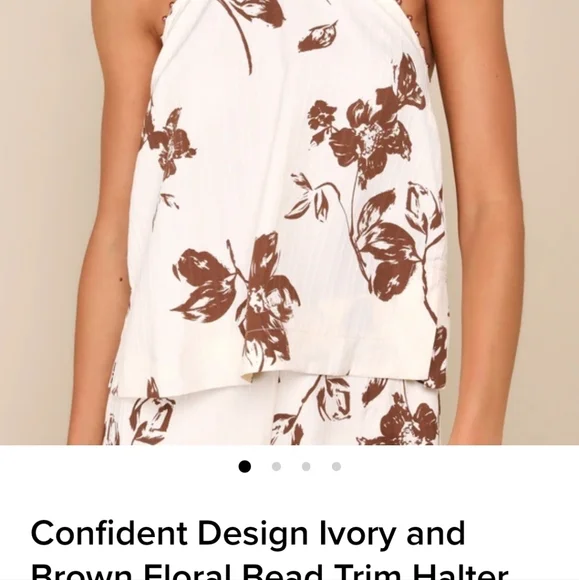 2 Piece Wide Leg Bohemian Pant Set - Picture 2 of 5